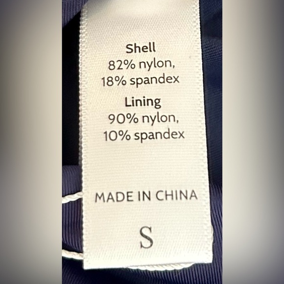 NWT Andie Swim Havana One-Piece Navy Swimsuit, Square Neck, Adjustable Straps S - Picture 11 of 15